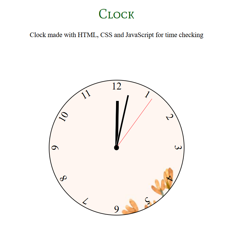 Clock Preview